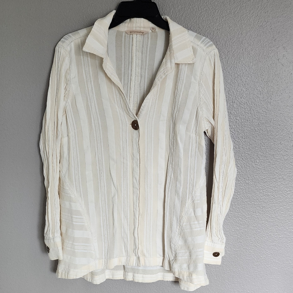 Soft Surroundings  Long Sleeve Tunic Top / M